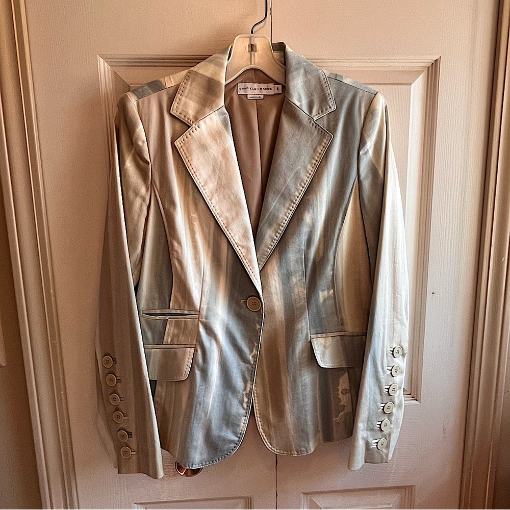 Garfield & Marks Paintbrush Style Single-Button Blazer – Size 4